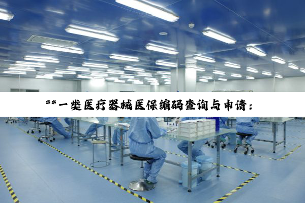 【科普解答】**一类医疗器械医保编码查询与申请：解锁医疗费用报销的关键路径**